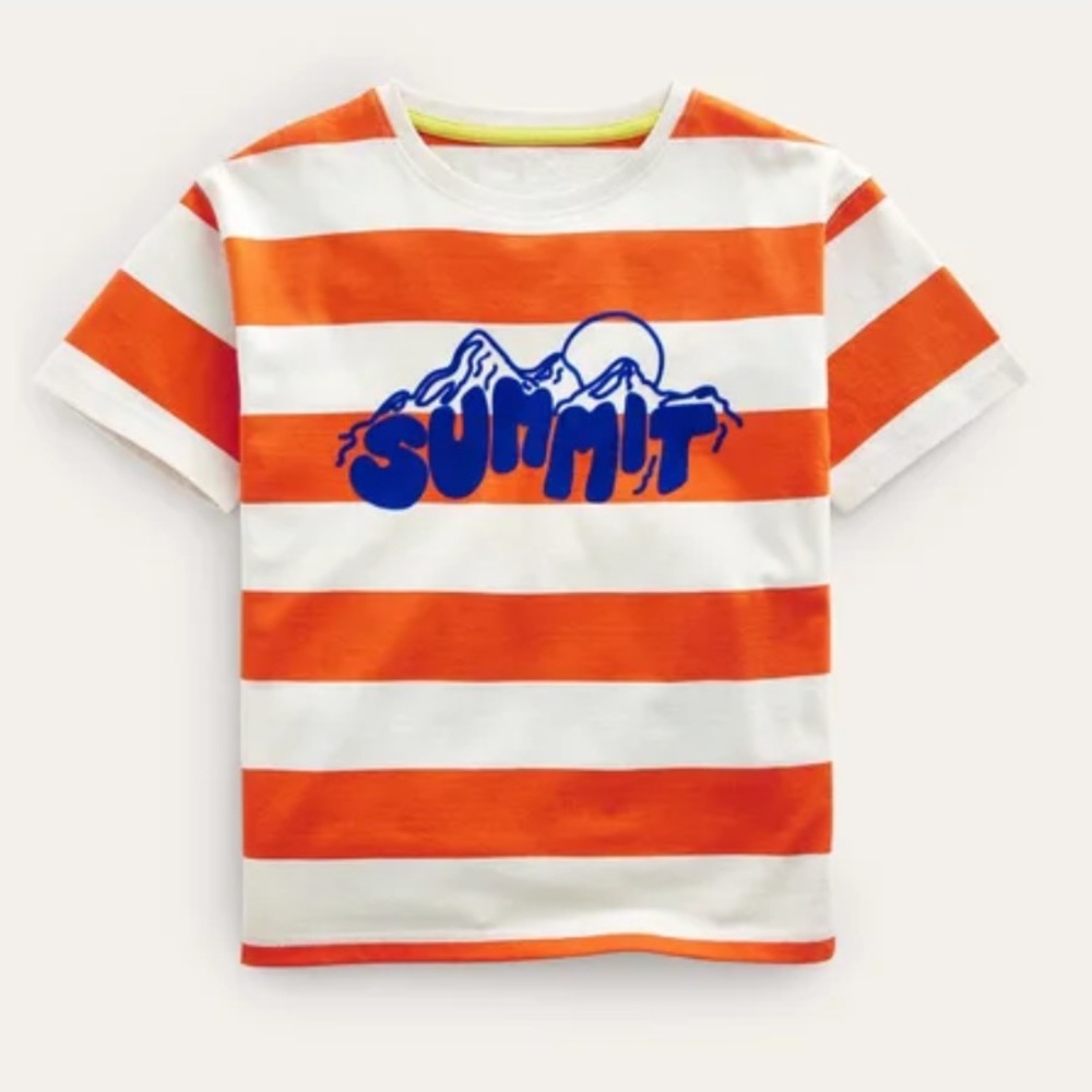 Mini Boden Slogan T-shirt Size 7-8